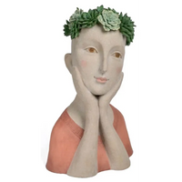 Busto Donna Resina h 42,5 cm