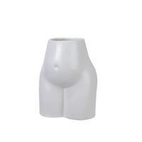 Vaso Femme in Porcellana Bianca h 16,5 Cm