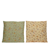 Cuscino in Cotone con Fiori Assortiti cm 45x45