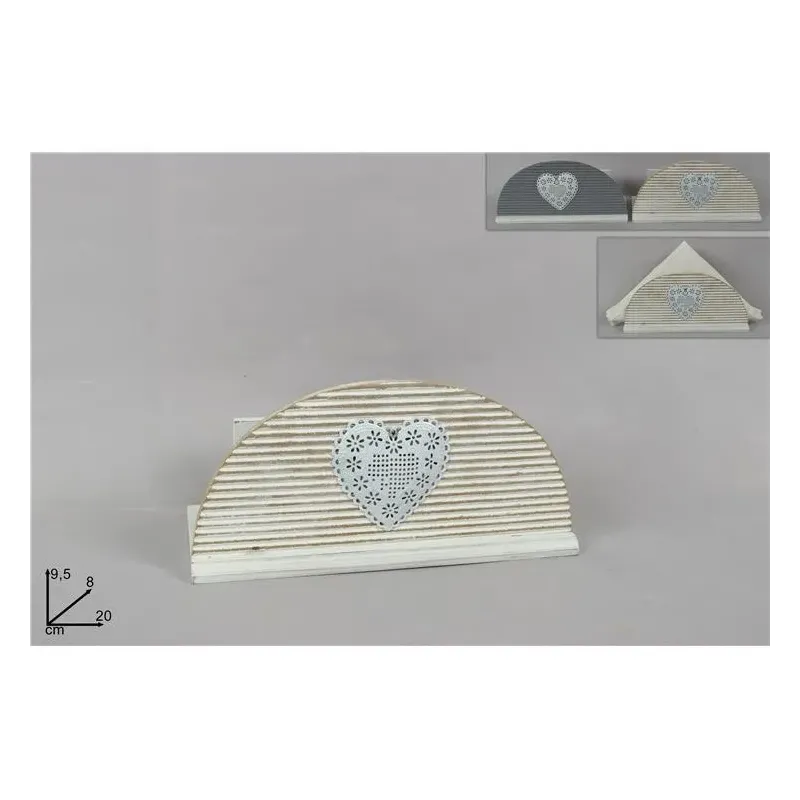 Portatovaglioli in Legno con Cuore