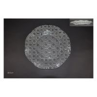 Piatto Vetro Decorato cm 33