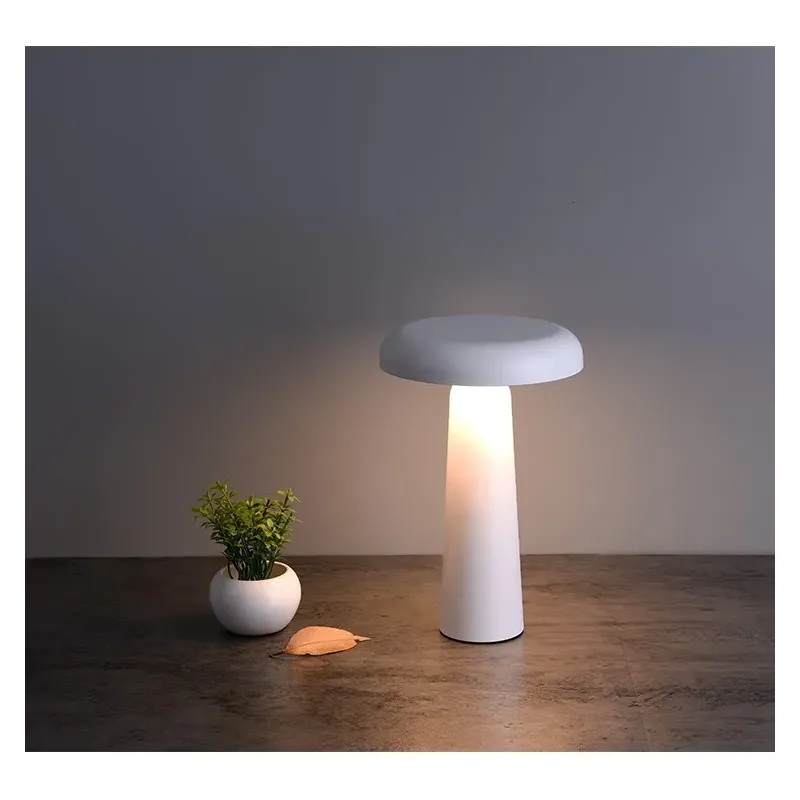 Lampada da Tavolo Cindy Bianco/Nero cm 14x22 h
