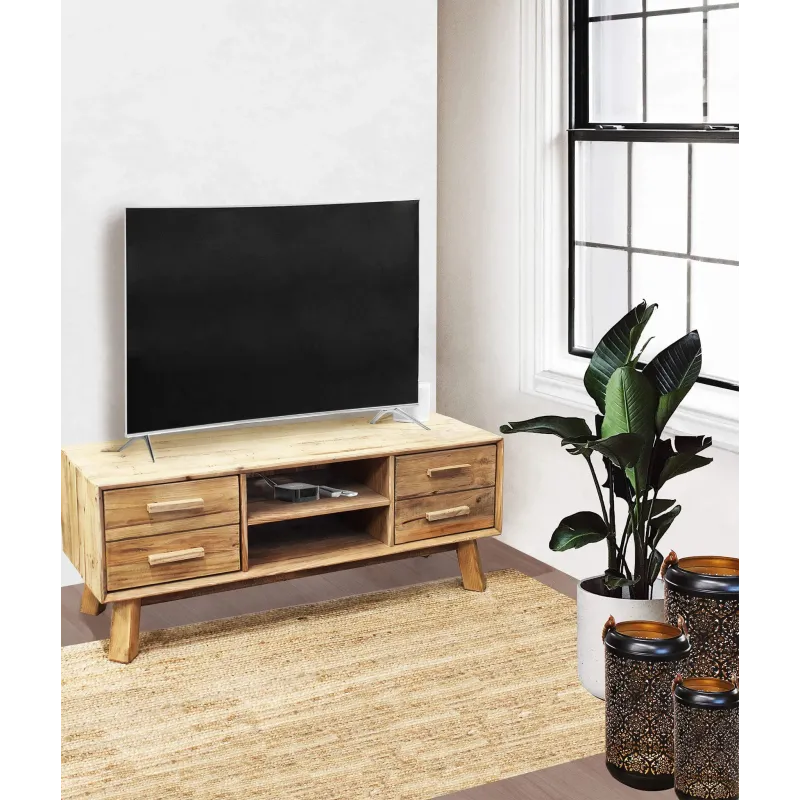 Porta TV Dominique in Legno di Pino