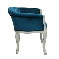 Poltrona Catrine in Velluto Blu