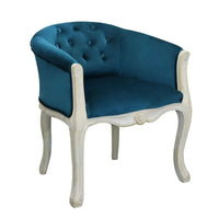 Poltrona Catrine in Velluto Blu