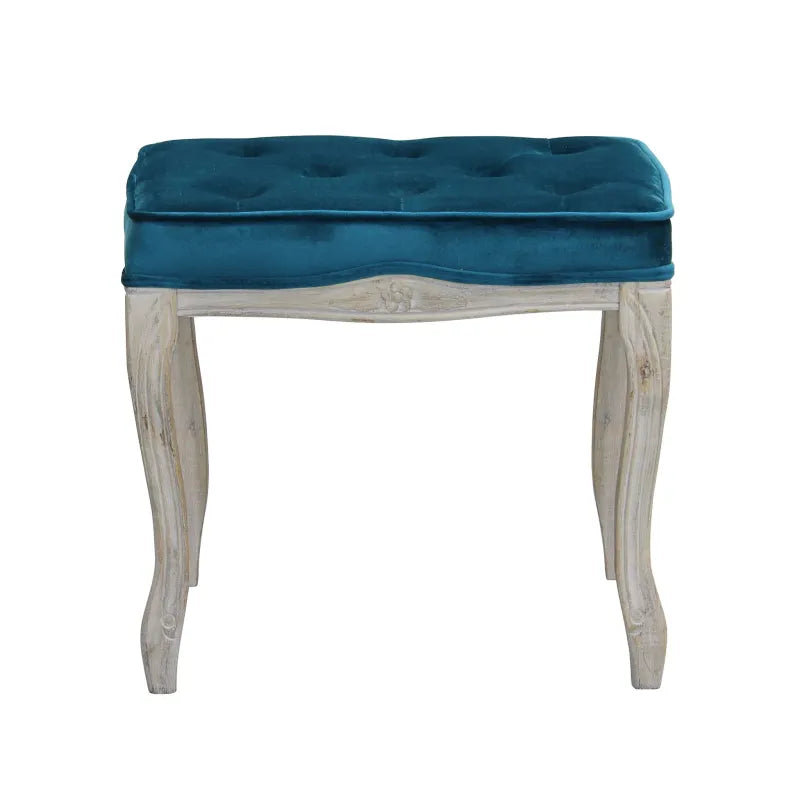 Sgabello Charlotte in Velluto Blu