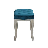 Sgabello Charlotte in Velluto Blu
