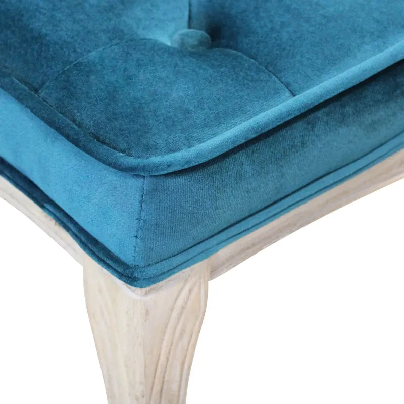 Sgabello Charlotte in Velluto Blu