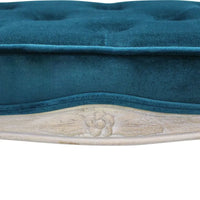 Sgabello Charlotte in Velluto Blu