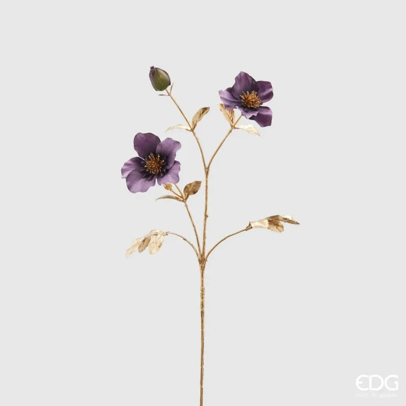 Ramo Delonix Lavanda con Stelo Oro in due misure EDG, ideale per decorazioni ed allestimenti