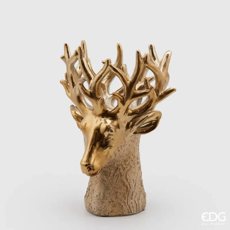 Vaso Cervo Oro in due Misure EDG