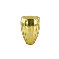 Vaso Anita in Vetro Sfaccettato Oro e Argento nelle Due Misure