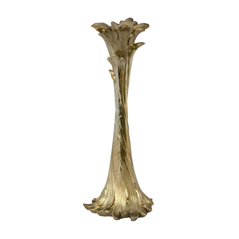 Candelabro Ernst in Resina Oro Due Misure
