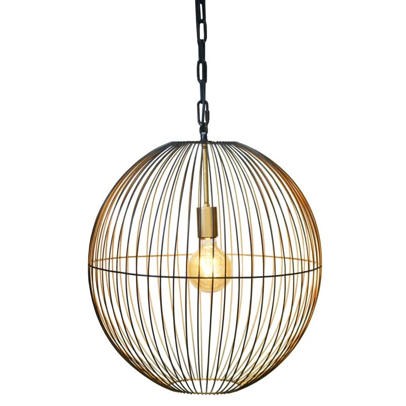 Lampadario Ursula in Metallo Oro