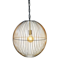 Lampadario Ursula in Metallo Oro