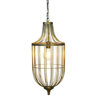 Lampadario Gru in Metallo Oro