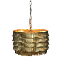 Lampadario Etienne in Metallo Oro