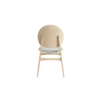 Set 2 Sedie in Legno con Seduta Grigio Melange