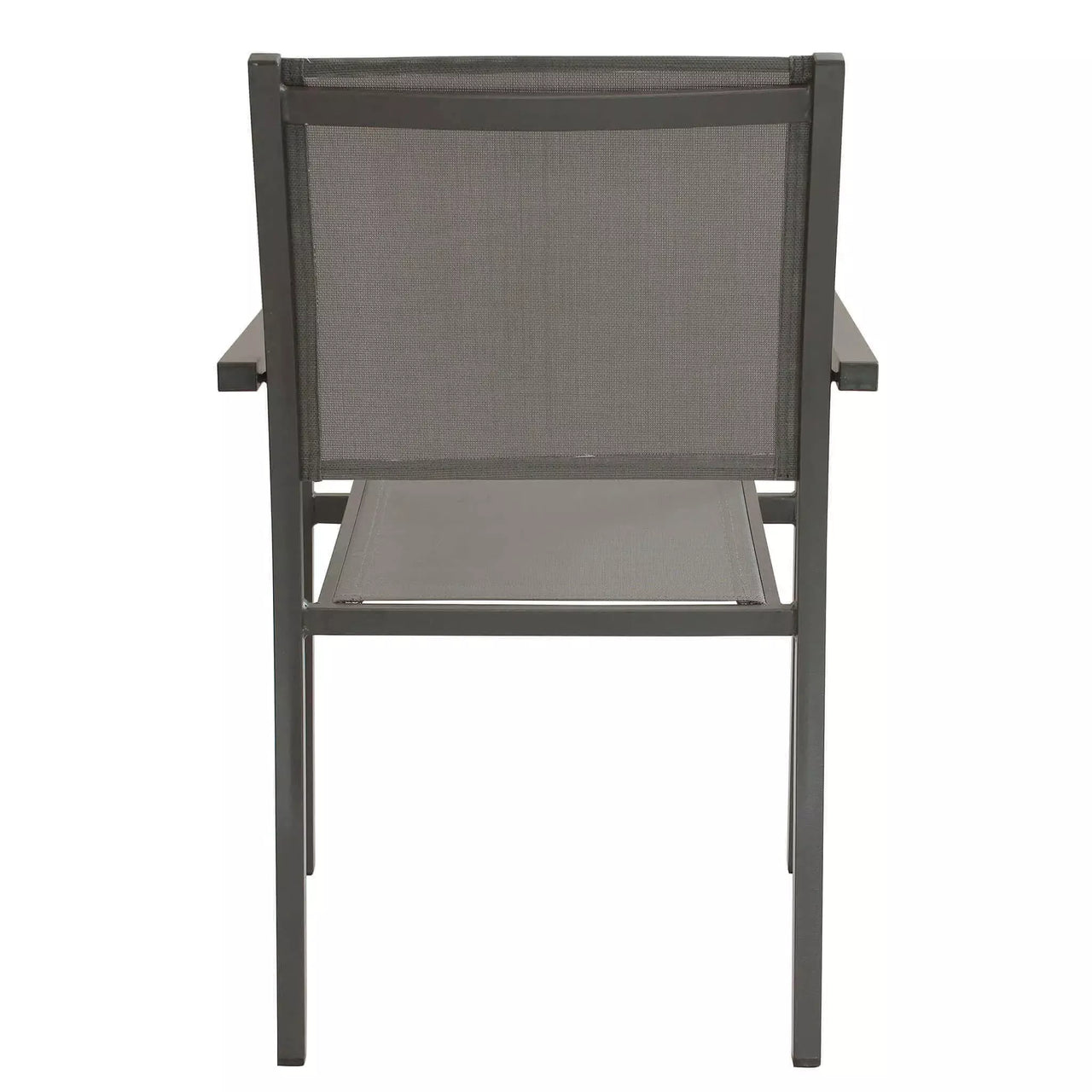 Poltrona Sedia da Giardino Impilabile in Alluminio e Textilene cm.55x58x85h in 4 Colori