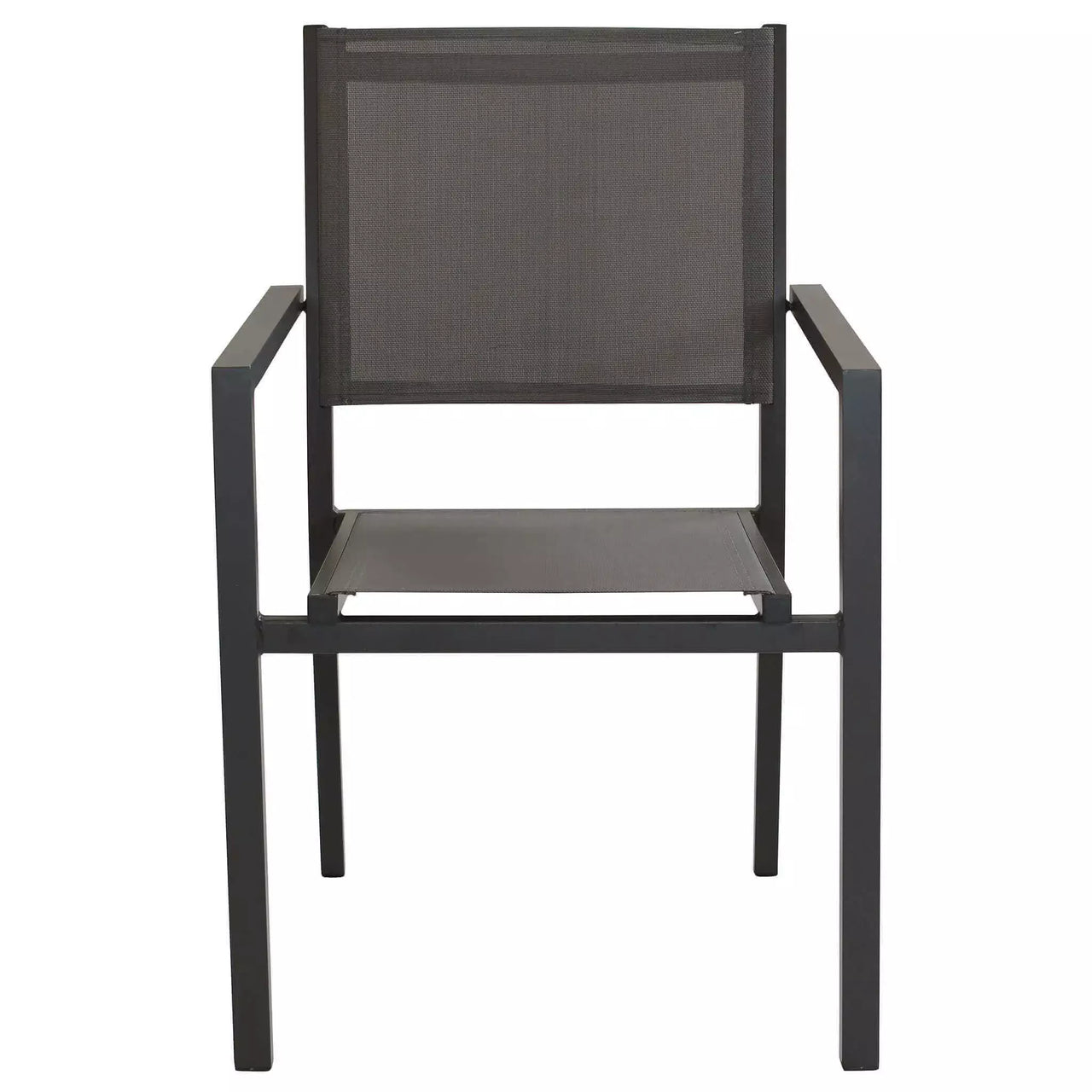 Poltrona Sedia da Giardino Impilabile in Alluminio e Textilene cm.55x58x85h in 4 Colori