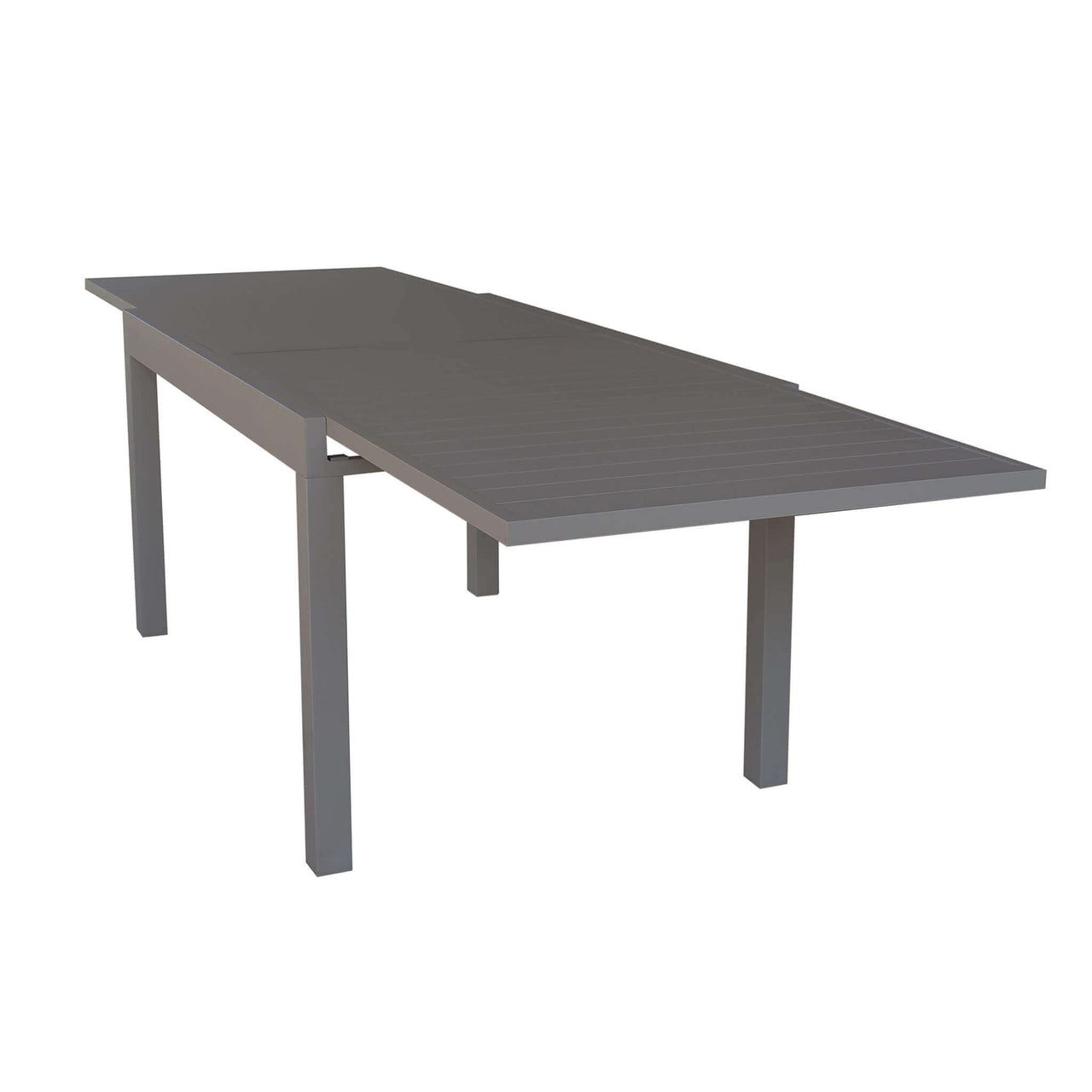 Tavolo da Giardino Esterno Allungabile cm. 135/270x90x75 in Alluminio Tortora fino a 12 posti