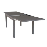 Tavolo da Giardino Esterno Allungabile cm. 135/270x90x75 in Alluminio Tortora fino a 12 posti