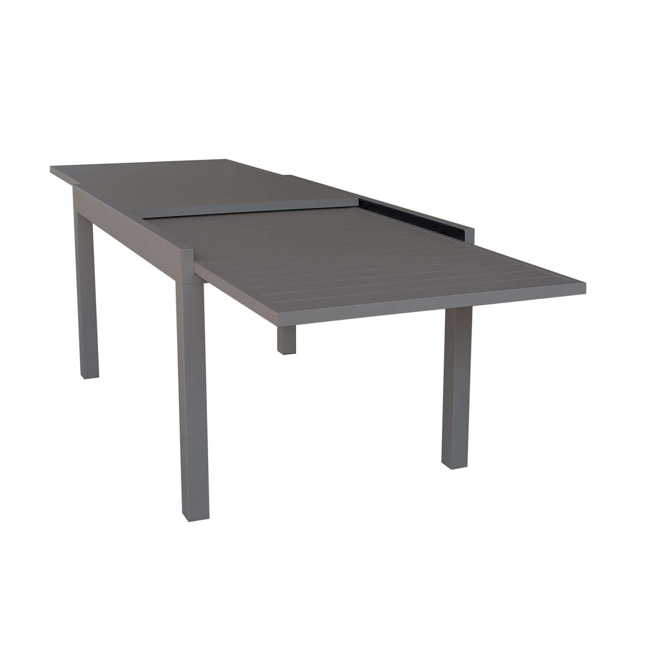 Tavolo da Giardino Esterno Allungabile cm. 135/270x90x75 in Alluminio Tortora fino a 12 posti