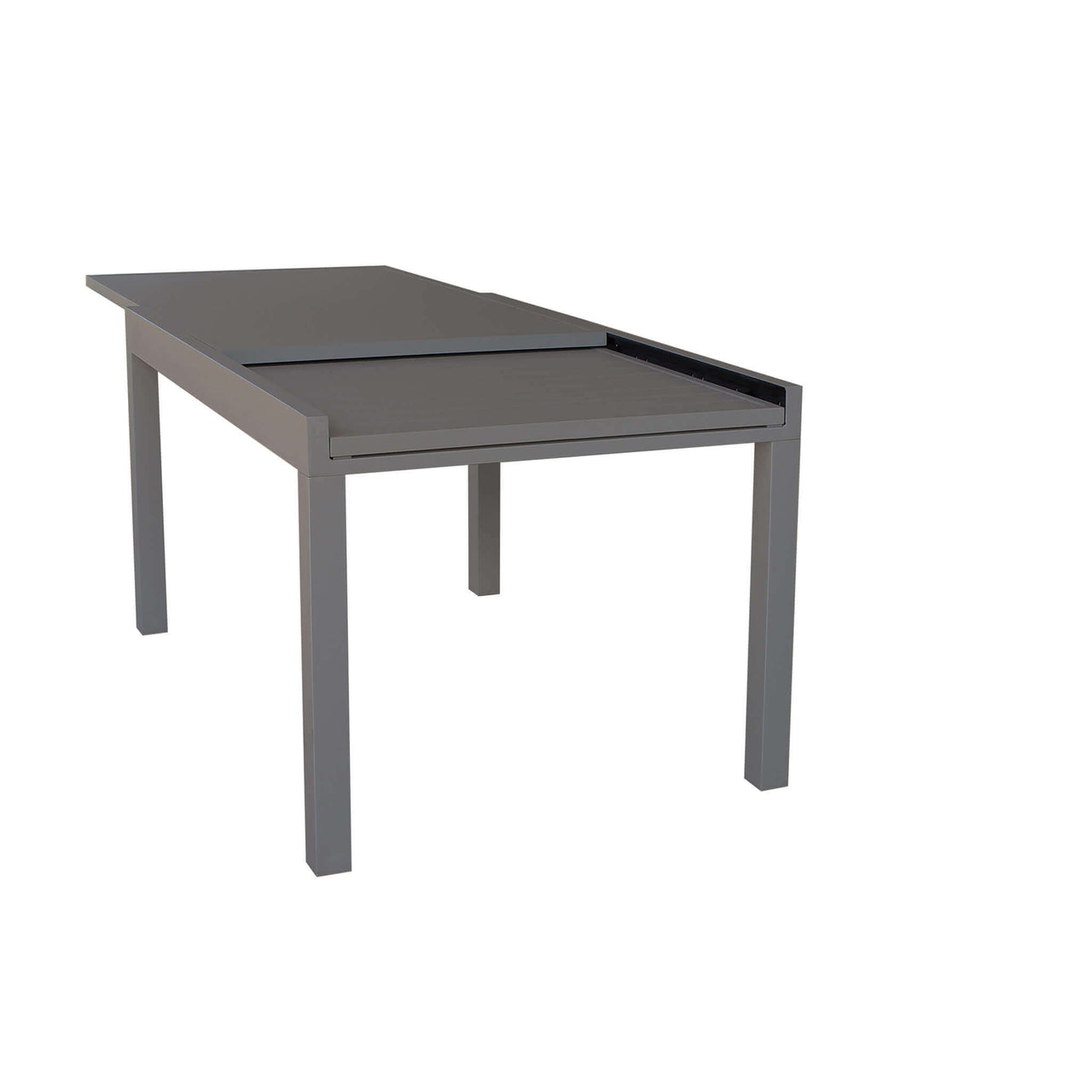 Tavolo da Giardino Esterno Allungabile cm. 135/270x90x75 in Alluminio Tortora fino a 12 posti